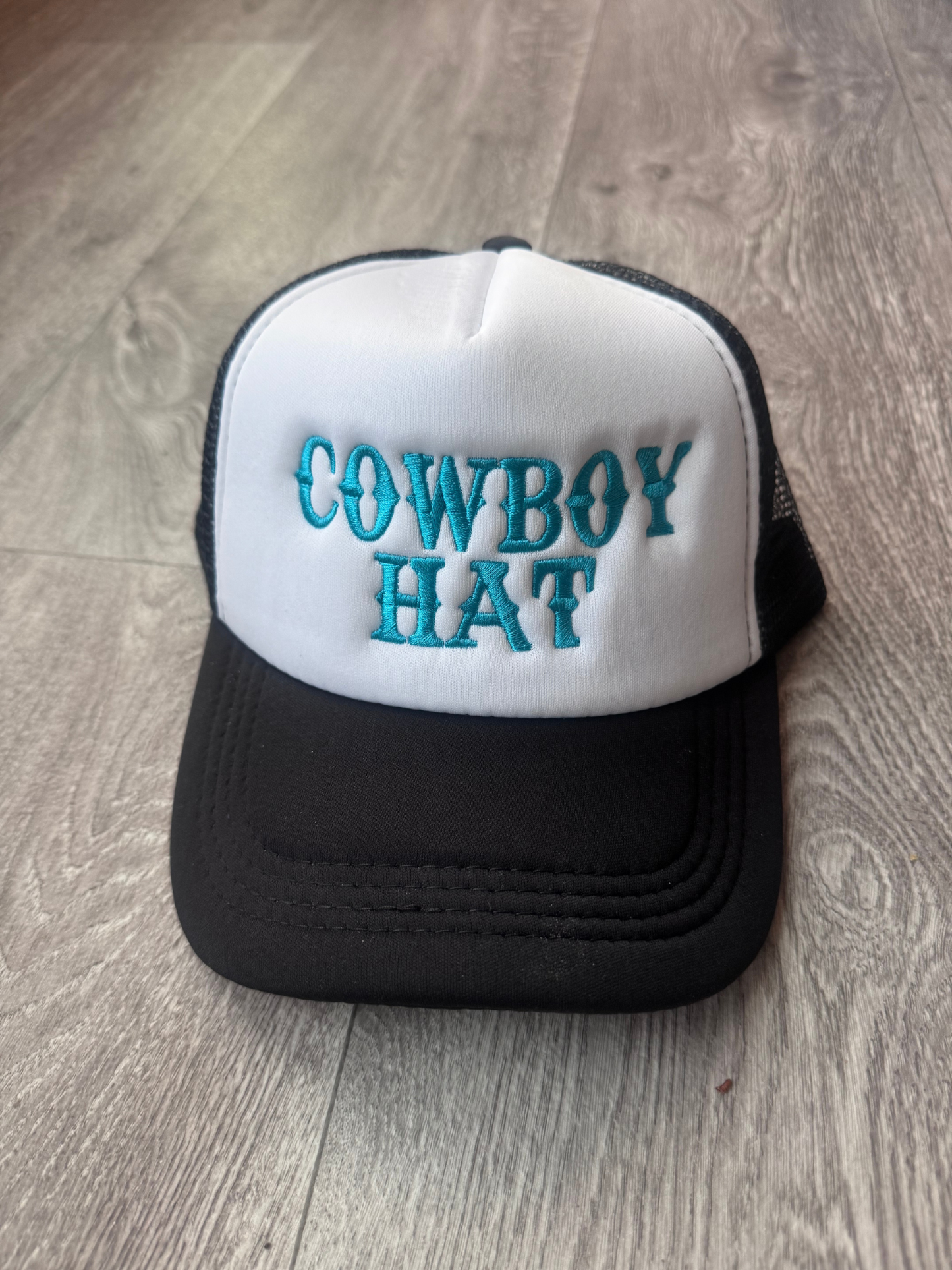 Cowboy hat, Embroidered foam front snap back hat