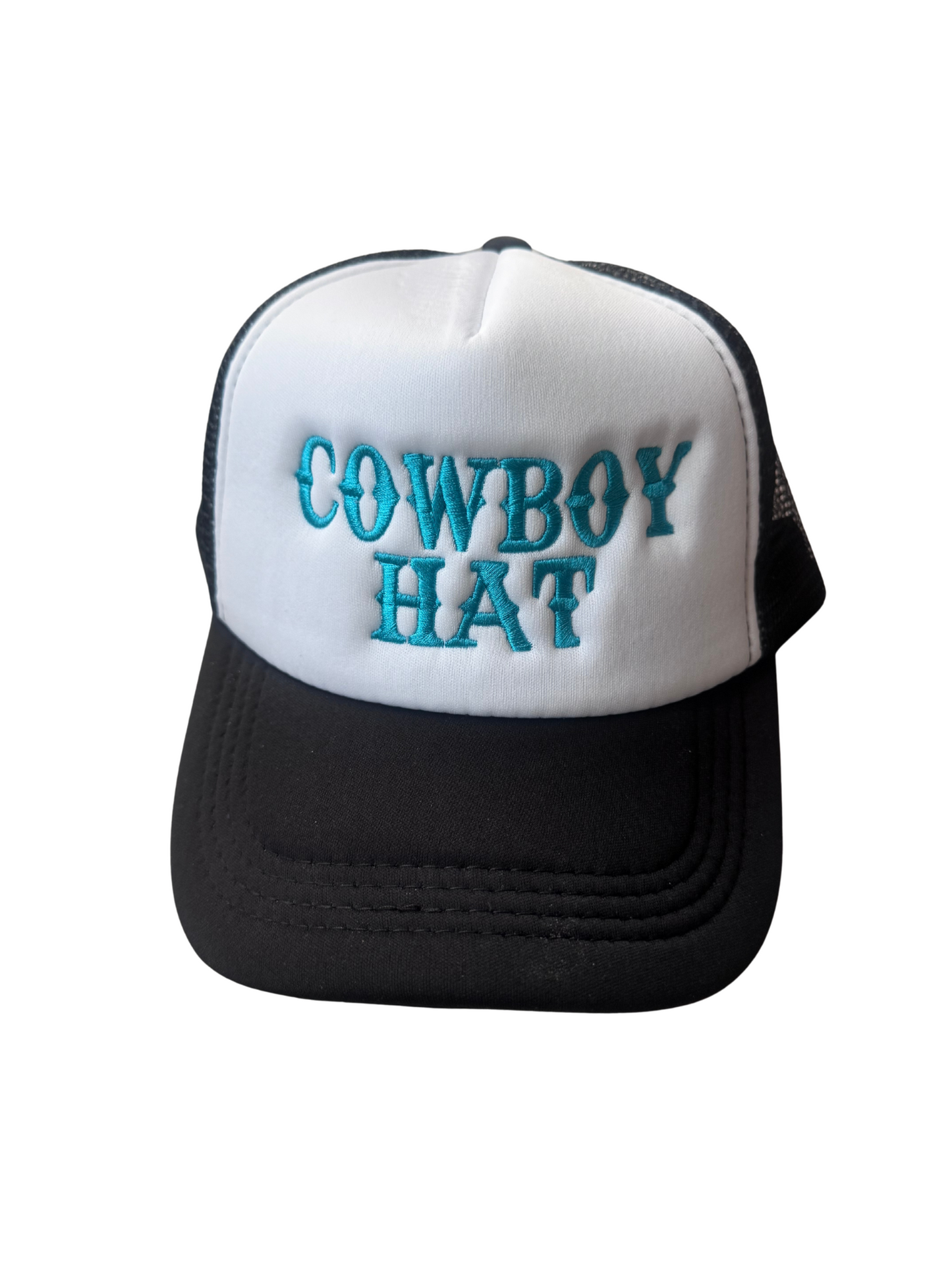 Embroidered foam front snap back hat